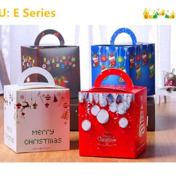 Christmas Candy Boxes Party Favor Foldable Box Merry Christmas Holiday 20PCS/SET - Picture 2 of 6